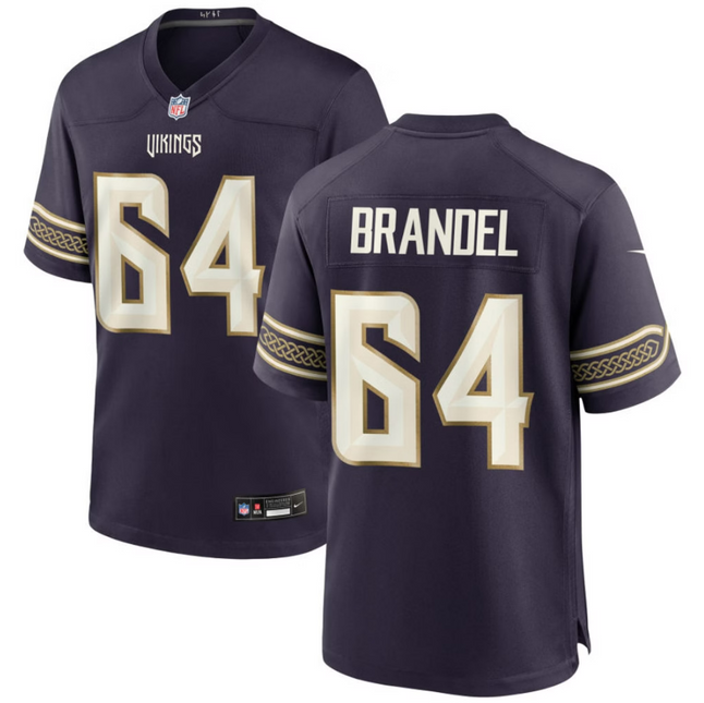 Blake Brandel Minnesota Vikings 2026 Rivalries Collection Game Jersey - Purple
