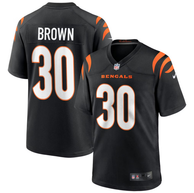 Chase Brown Cincinnati Bengals 2026 Game Jersey - Black