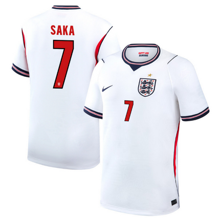 Bukayo Saka England National Team 2026 Hone Jersey - White