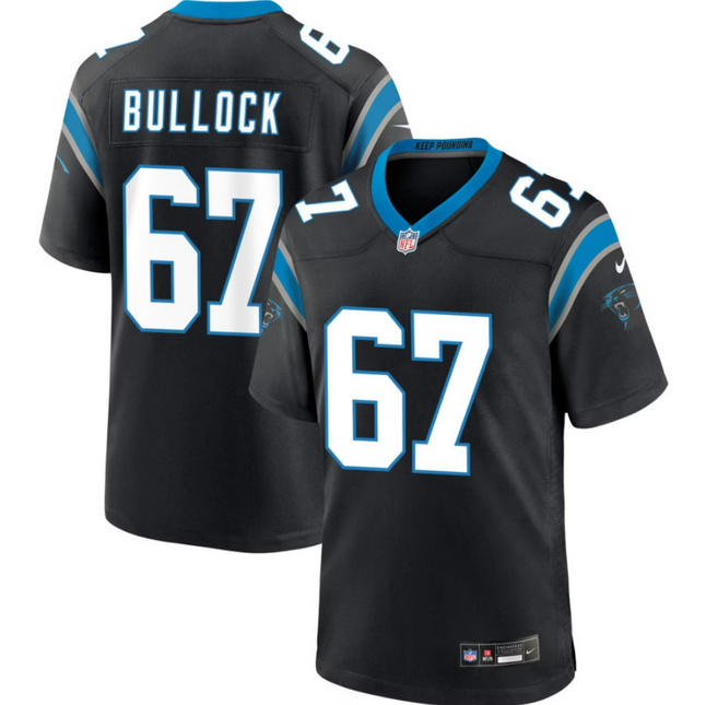 Corey Bullock Carolina Panthers 2026 Game Jersey - Black