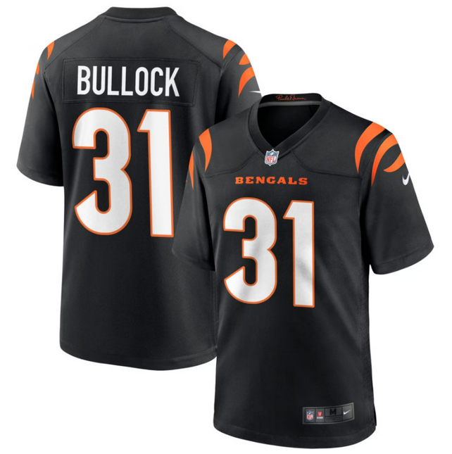 Kentrel Bullock Cincinnati Bengals 2026 Game Jersey - Black