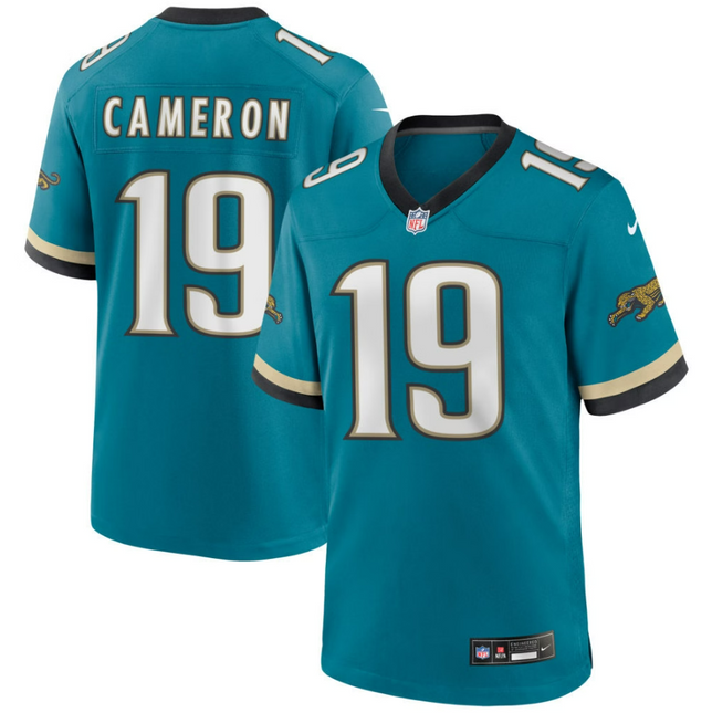Josh Cameron Jacksonville Jaguars 2026 Throwback Game Jersey - Teal Prowler