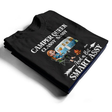 Camper Queen Classy Sassy - Personalized T Shirt