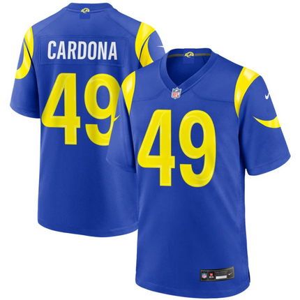 Joe Cardona Los Angeles Rams 2026 Game Jersey - Royal