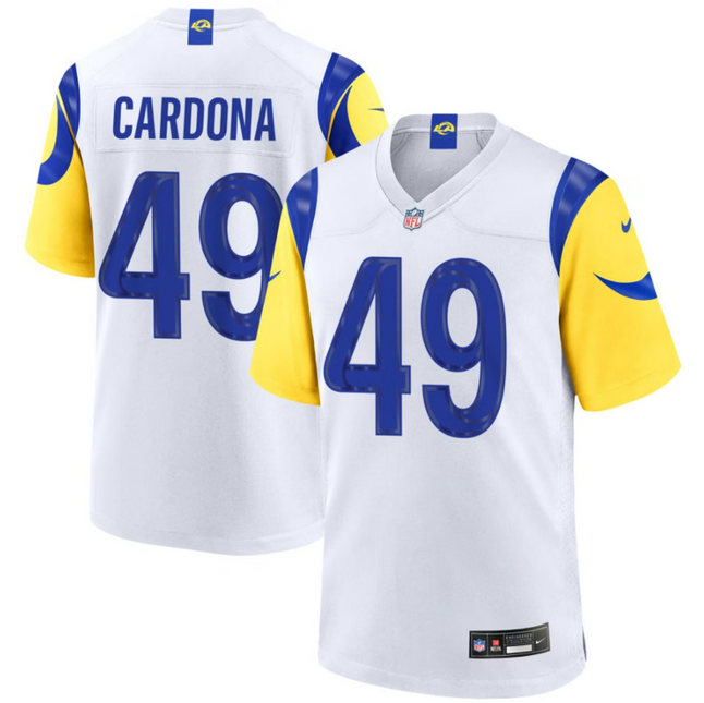 Joe Cardona Los Angeles Rams 2026 Game Jersey - White