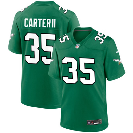 Michael Carter II Philadelphia Eagles 2026 Alternate Game Jersey - Kelly Green