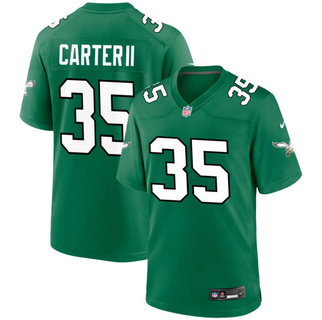 Michael Carter II Philadelphia Eagles 2026 Alternate Game Jersey - Kelly Green