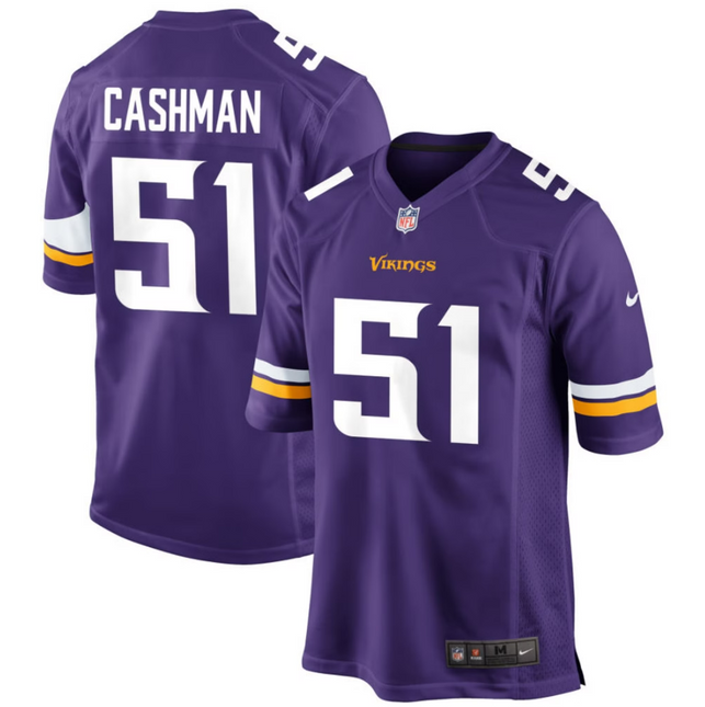 Blake Cashman Minnesota Vikings 2026 Game Jersey - Purple