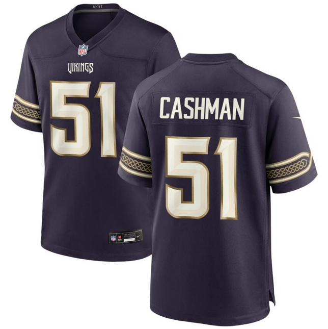 Blake Cashman Minnesota Vikings 2026 Rivalries Collection Game Jersey - Purple