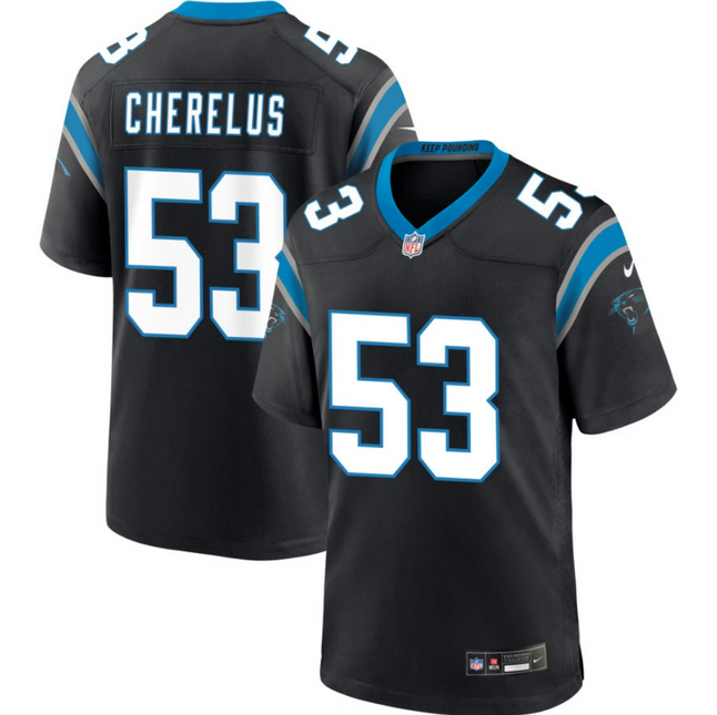 Claudin Cherelus Carolina Panthers 2026 Game Jersey - Black