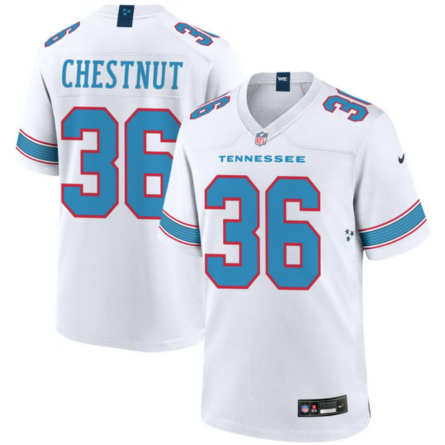 Julius Chestnut Tennessee Titans 2026 Game Jersey - White