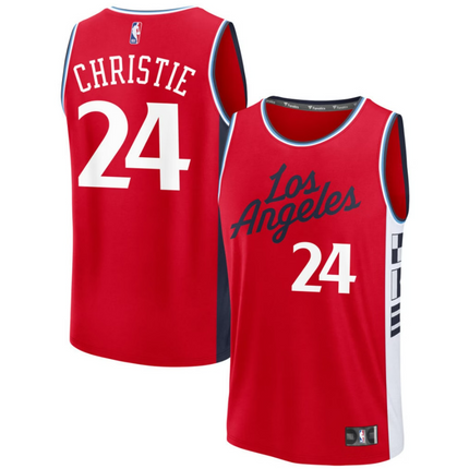 Cam Christie LA Clippers 2026 Fast Break Statement Edition Jersey - Red