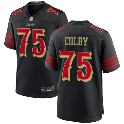 Connor Colby San Francisco 49ers 2026 Rivalries Collection Game Jersey - Black