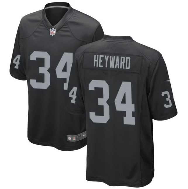 Connor Heyward Las Vegas Raiders 2026 Game Jersey - Black