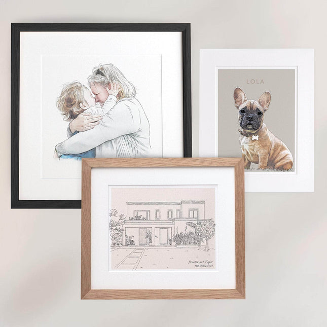 Copies Of Your Bespoke Illustration - Custom Portrait Art