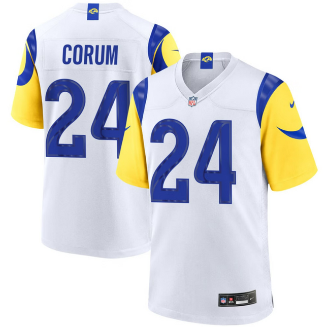 Blake Corum Los Angeles Rams 2026 Game Jersey - White