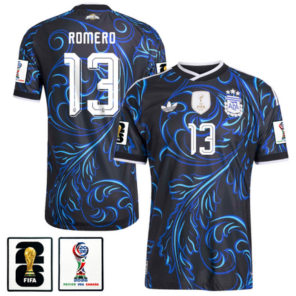 Cristian Romero Argentina National Team 2026 Away Jersey - Blue