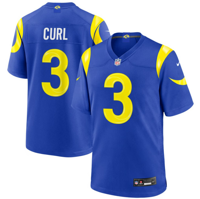Kamren Curl Los Angeles Rams 2026 Game Jersey - Royal