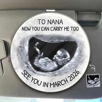 Custom Photo Daddy You Can Carry Me Too See You In - Personalized Custom Shaped Acrylic Car Visor Clip