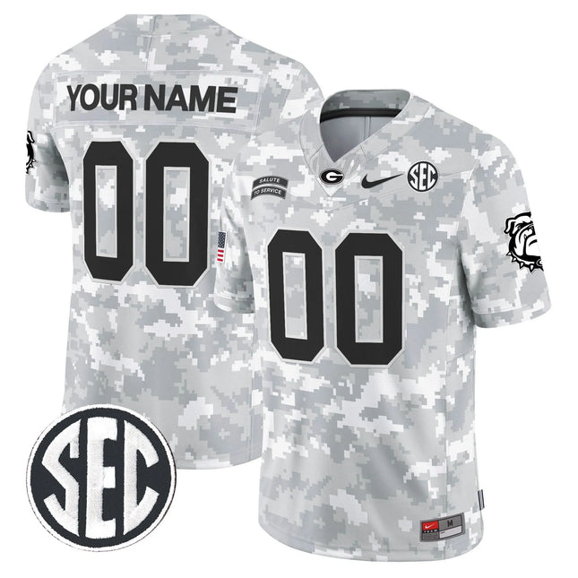 Custom Green Bay Packers 2026 Salute to Service Vapor Limited Jersey – Arctic Camo