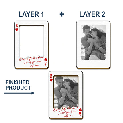 Custom Photo Drive Safe Handsome Playing Card - Personalized Custom Shaped Car Visor Clip
