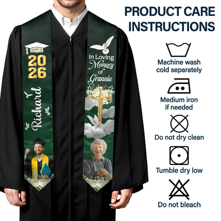 Custom Photo In Loving Memory Family - Personalized Stoles