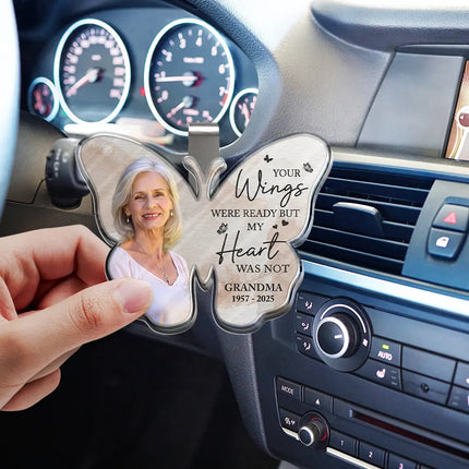 Custom Photo Memorial I Am Always With You - Personalized Custom Shaped Acrylic Car Visor Clip