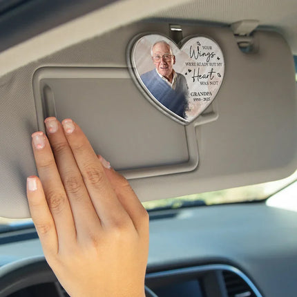 Custom Photo Memorial I Am Always With You - Personalized Custom Shaped Acrylic Car Visor Clip