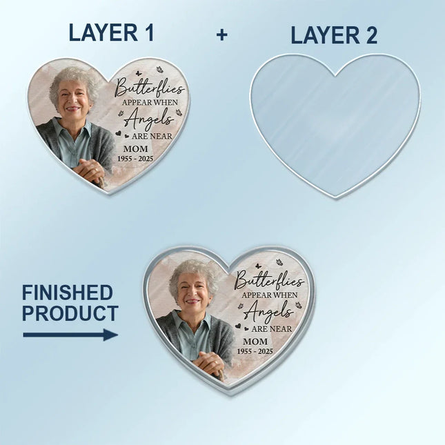 Custom Photo Memorial I Am Always With You - Personalized Custom Shaped Acrylic Car Visor Clip