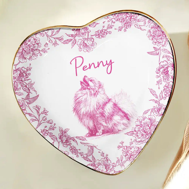 Custom Photo Pencil Sketch Pet Photo - Personalized Ring Dish