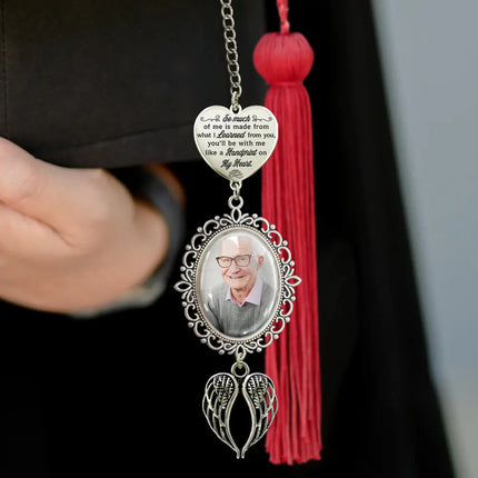 Custom Photo So Much Of Me Is Made - Personalized Graduation Tassel Charm
