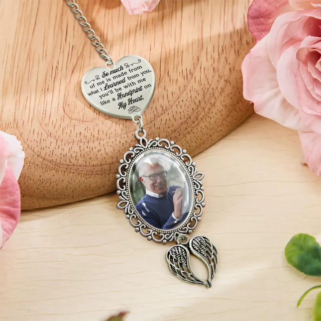 Custom Photo So Much Of Me Is Made - Personalized Graduation Tassel Charm