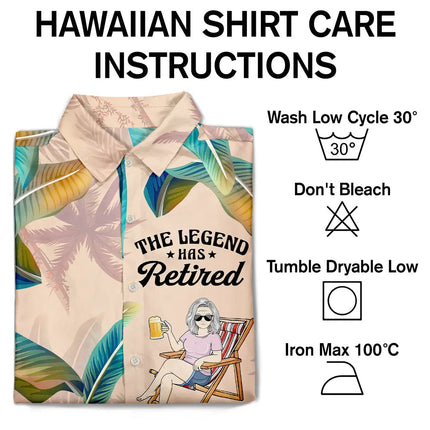 The Legend Has Retired - Personalized Hawaiian Shirt