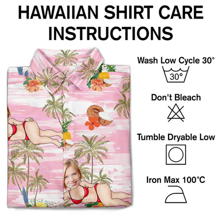 Custom Photo Tropical Sexy Pose - Personalized Hawaiian Shirt
