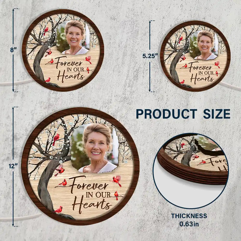 Custom Photo When You Miss Me Have No Fear - Personalized LED Light Wooden Plaque