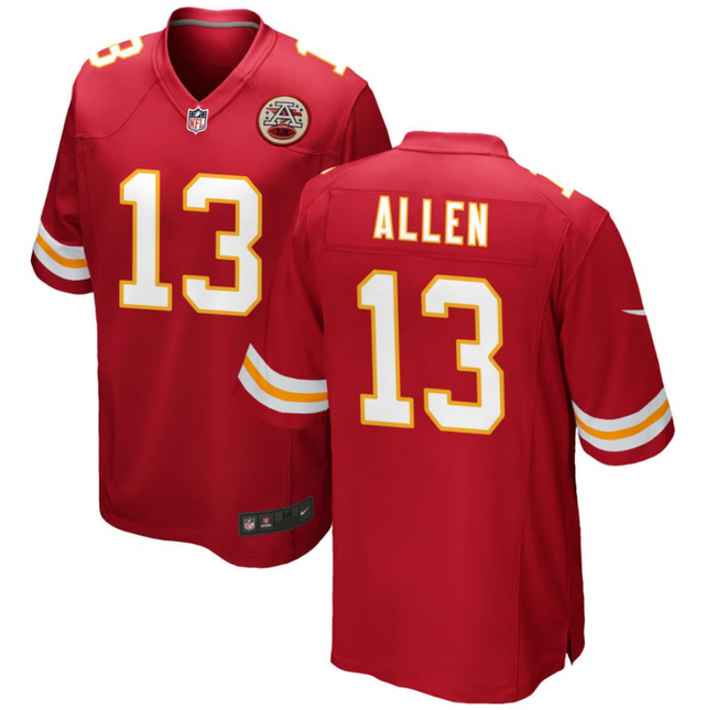 Cyrus Allen Kansas City Chiefs 2026 Game Jersey - Red