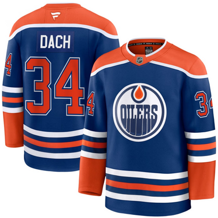 Colton Dach Edmonton Oilers 2026 Home Premium Jersey - Royal