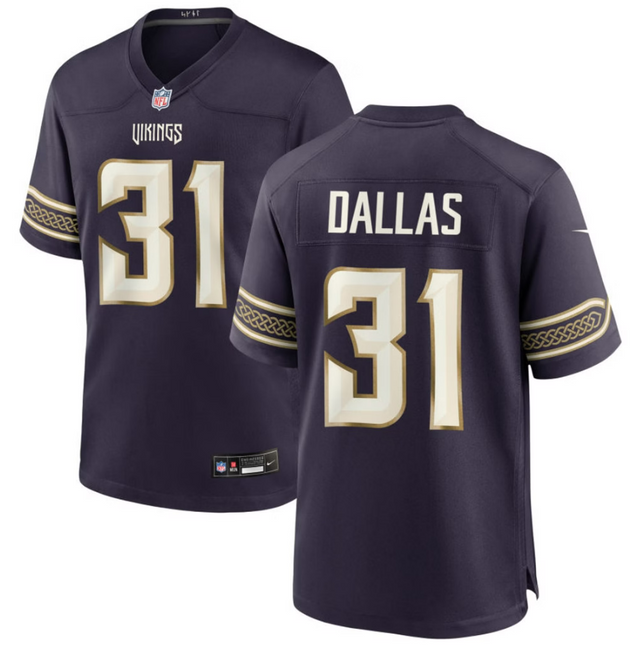 DeeJay Dallas Minnesota Vikings 2026 Rivalries Collection Game Jersey - Purple