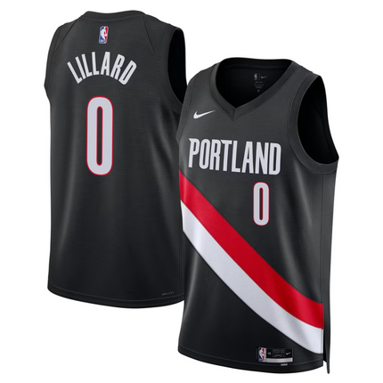 Damian Lillard Portland Trail Blazers 2026 Swingman Jersey - Icon Edition - Black
