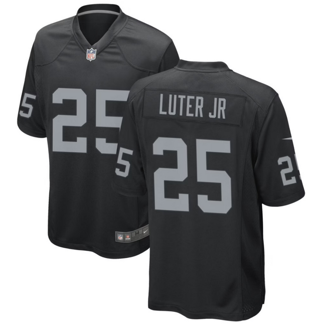 Darrell Luter Jr. Las Vegas Raiders 2026 Game Jersey - Black