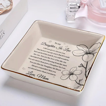 Daughter-In-Law You Are Also My Daughter-In-Heart - Personalized Ring Dish