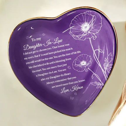 Daughter-In-Law You Are Also My Daughter-In-Heart - Personalized Ring Dish