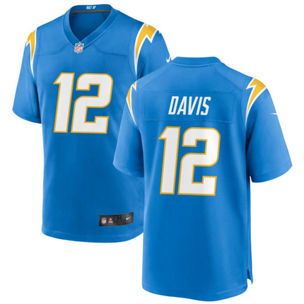 Derius Davis Los Angeles Chargers 2026 Game Jersey - Powder Blue