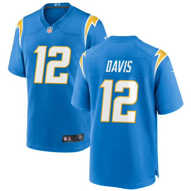 Derius Davis Los Angeles Chargers 2026 Game Jersey - Powder Blue