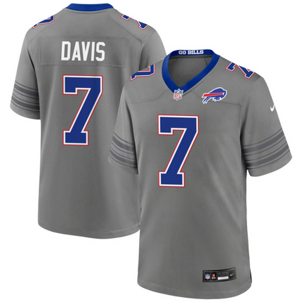 Ray Davis Buffalo Bills 2026 City Game Jersey - Gray Nickel