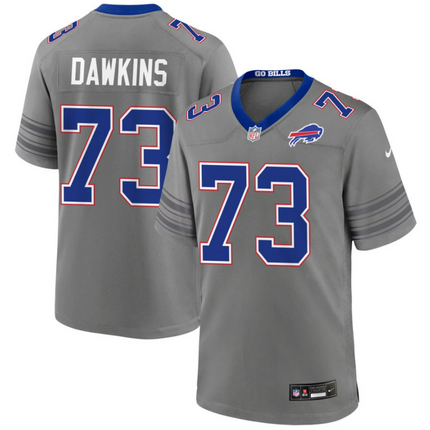 Dion Dawkins Buffalo Bills 2026 City Game Jersey - Gray Nickel