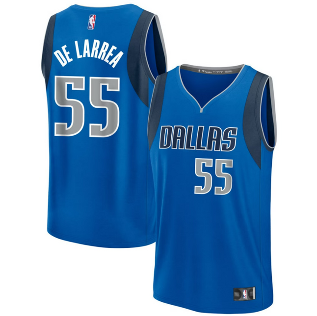 Sergio De Larrea Dallas Mavericks 2026 Fast Break Icon Edition Jersey - Blue