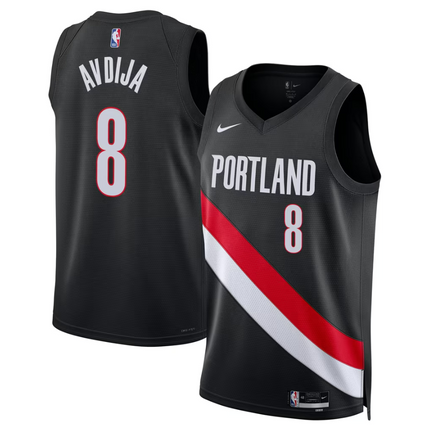 Deni Avdija Portland Trail Blazers 2026 Swingman Jersey - Icon Edition - Black