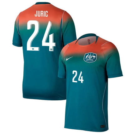 Deni Juric Australia National Team 2026 Away Jersey – Teal