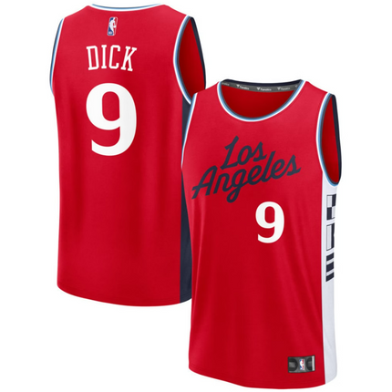 Gradey Dick LA Clippers 2026 Fast Break Statement Edition Jersey - Red